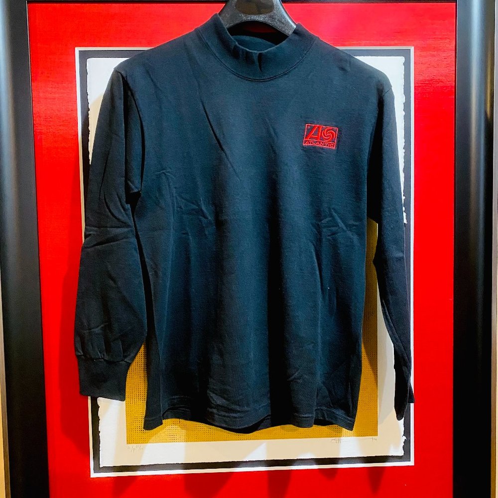 Vintage Atlantic Records Embroidered Logo long sleeve tee - Picture 2 of 5